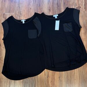 Calvin Klein Black Classy Tees medium NWT